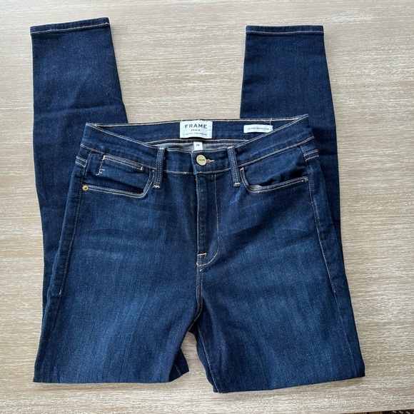 Frame Denim Le High Skinny Crop Jeans, Size 28, Color Dame - Picture 1 of 10